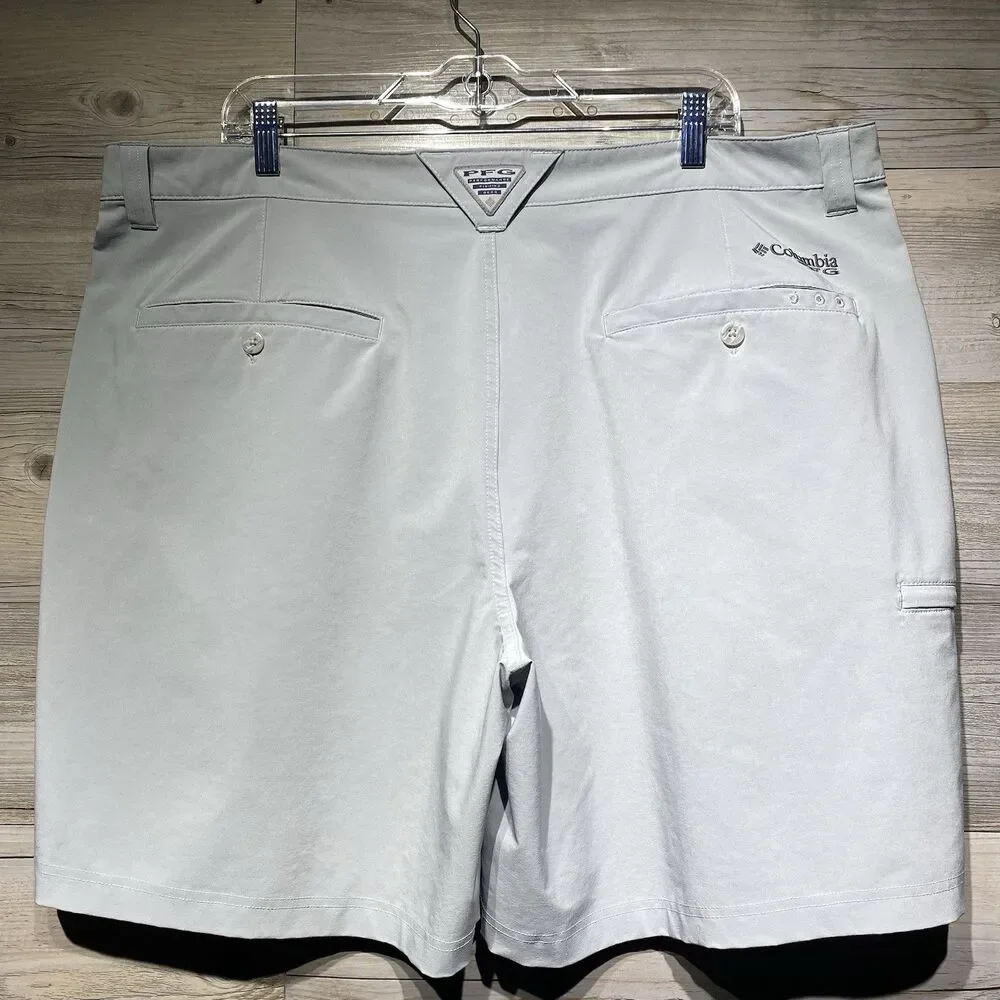 Columbia PFG Grander Marlin III Offshore Fishing Shorts Men’s 42W 8L Cool Gray